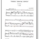 iya music sheet three yoruba song
