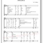 Awa yin o music sheet